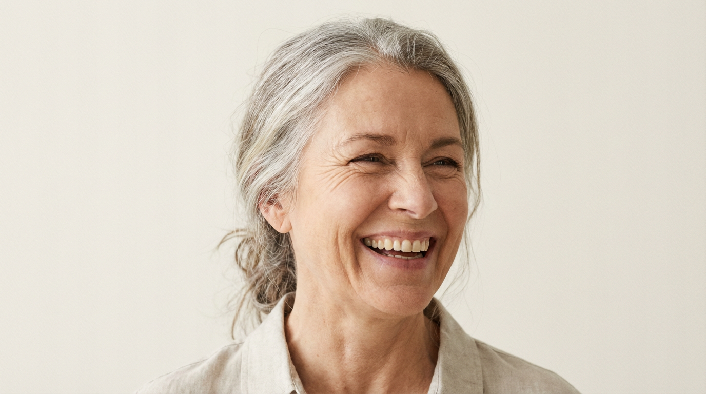 Glückliche Patientin